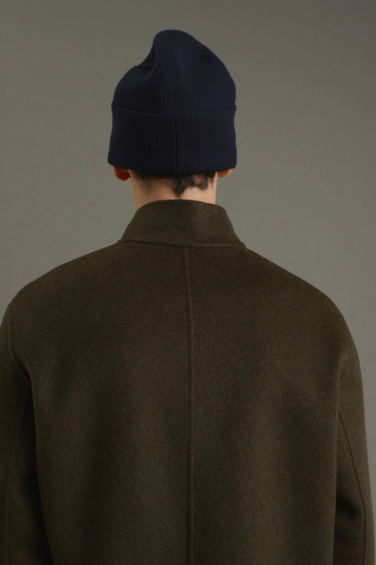 Beanie Yuta - Navy - Merino Wool - Men