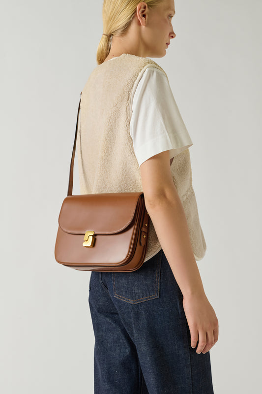 Sac Bellissima Maxi - Noisette - Cuir - Femme