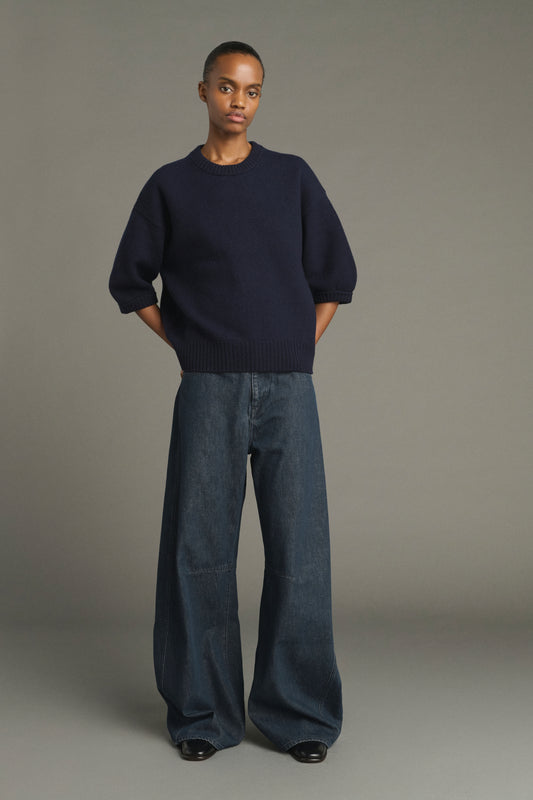 Lise Pullover - Navy - Merino Wool - Women