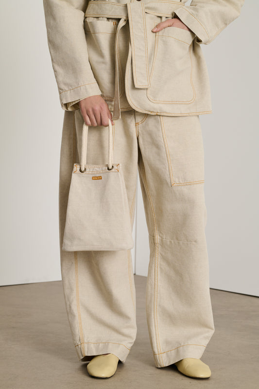 Sac Dave - Écru - Femme