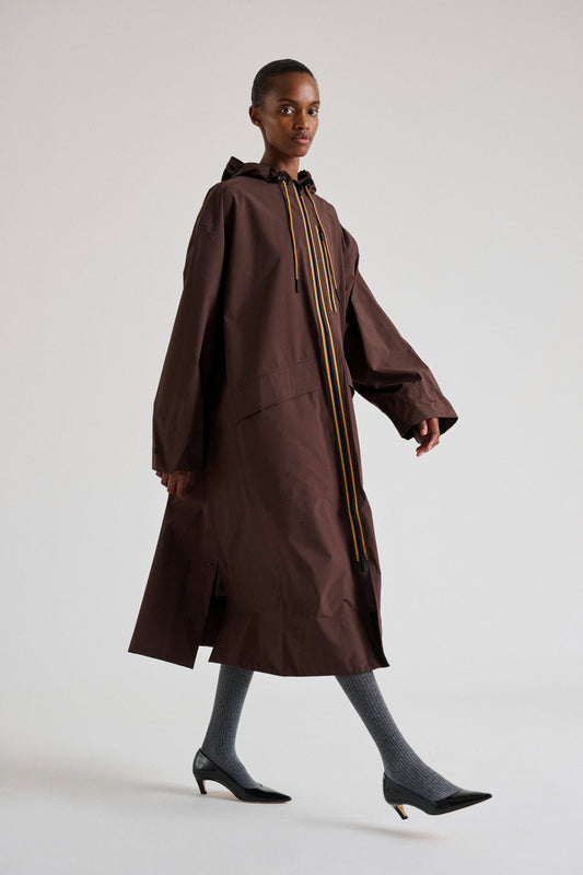 Pradel Trench Coat - Chocolate Oversized Women's - Soeur