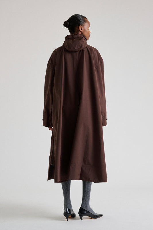 Pradel Trench Coat - Chocolate Oversized Women's - Soeur
