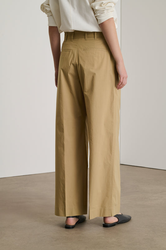 Devy trousers - Dark Beige - Cotton - Women