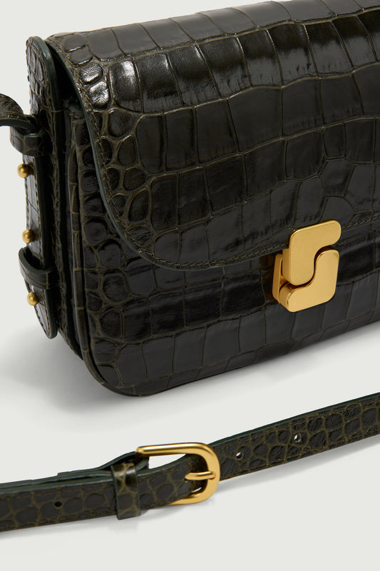 Bellissima Mini bag - Olive Green - Leather - Women