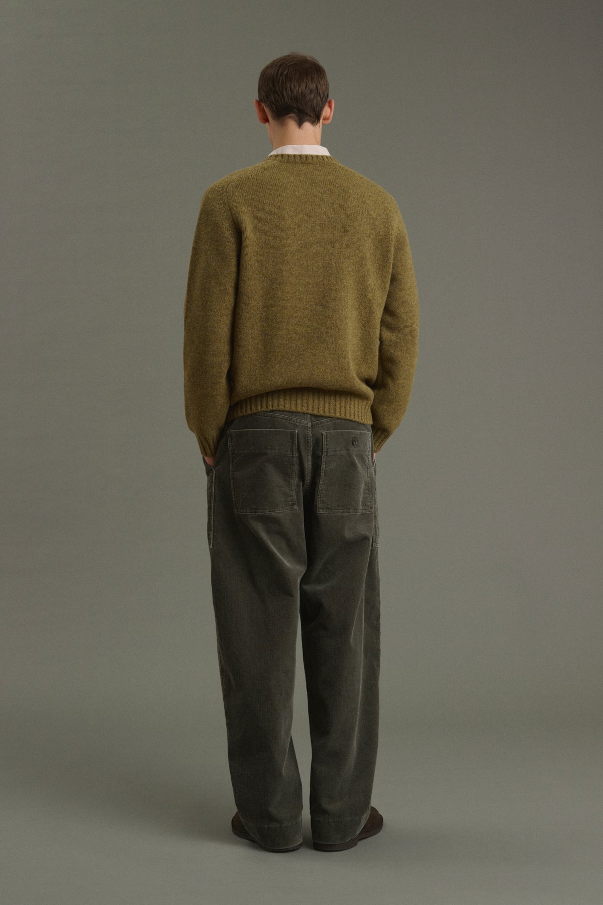 Pullover Isamu - Heathered Khaki - Wool - Men