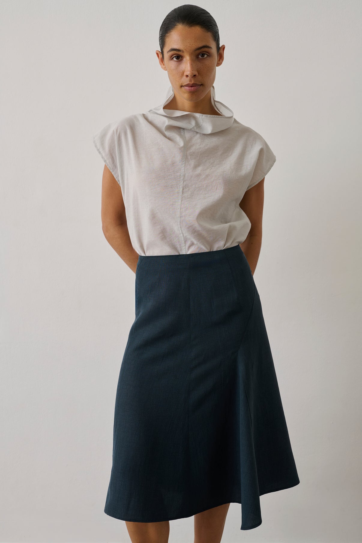 Blouse Izumi - Light Grey - Women vue 2
