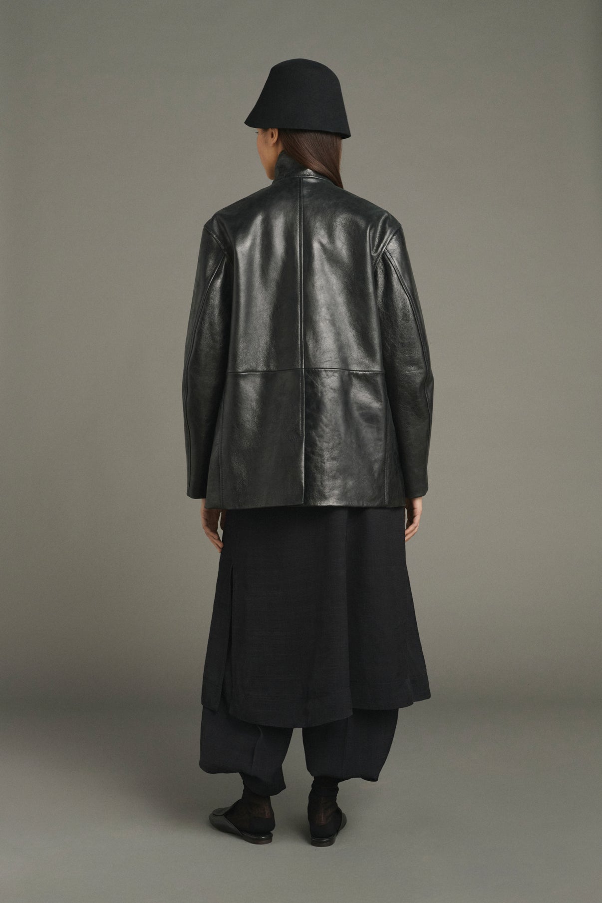 Luciano jacket - Black - Leather - Women vue 2