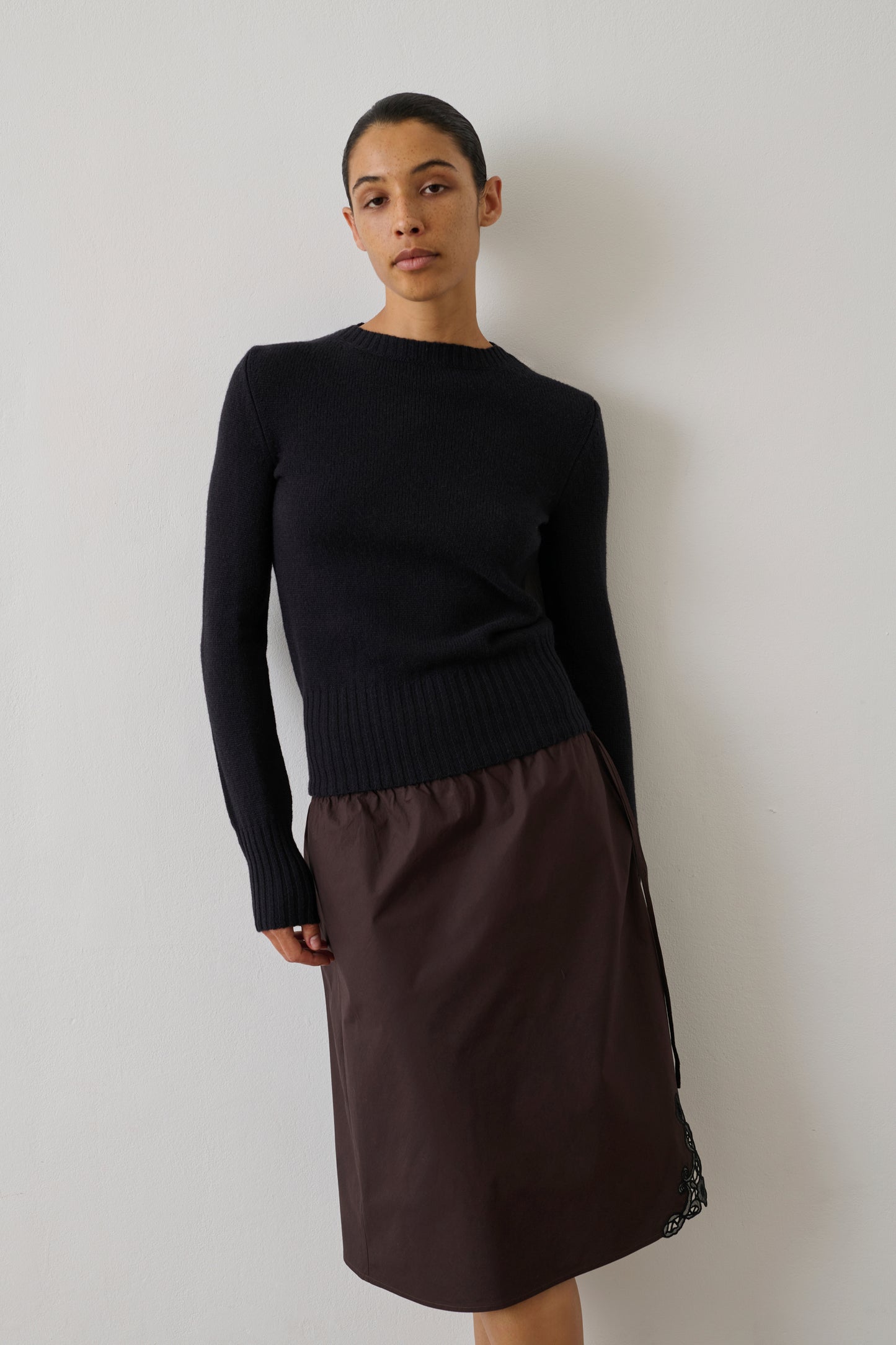Gipsy pullover - Black - Merino wool - Women