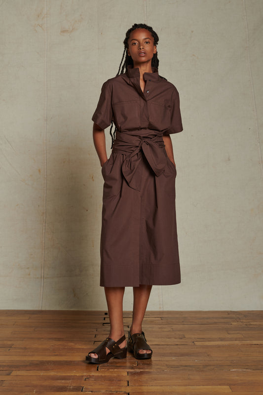 Robe Andora - Chocolat - Coton - Femme