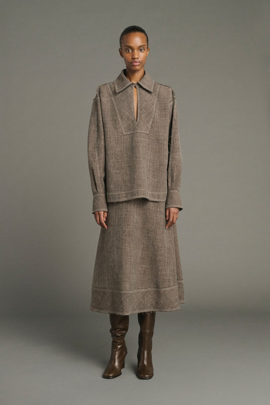 Janelle skirt - Brown Marl - Women