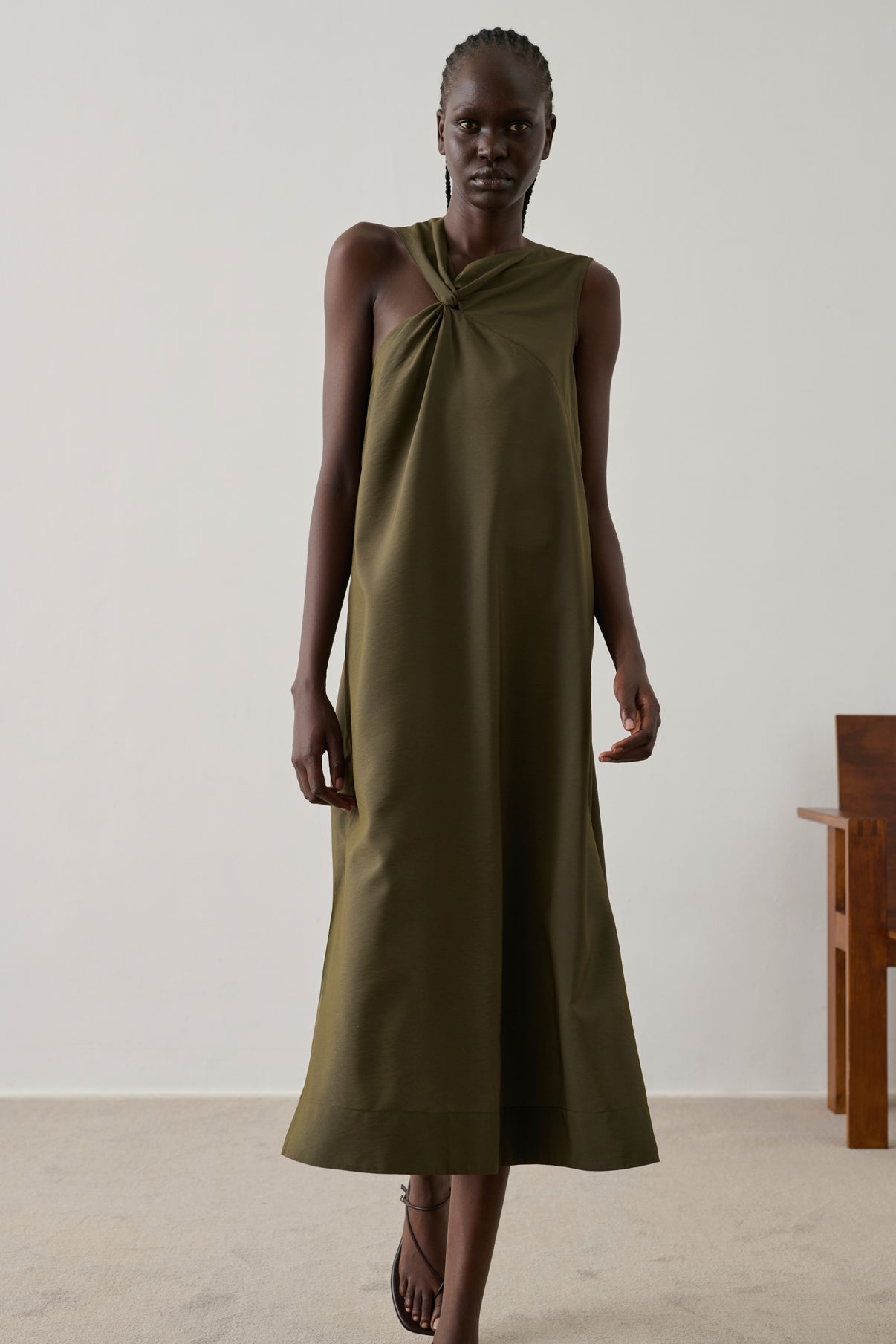 Robe Emna - Kaki - Femme vue 1