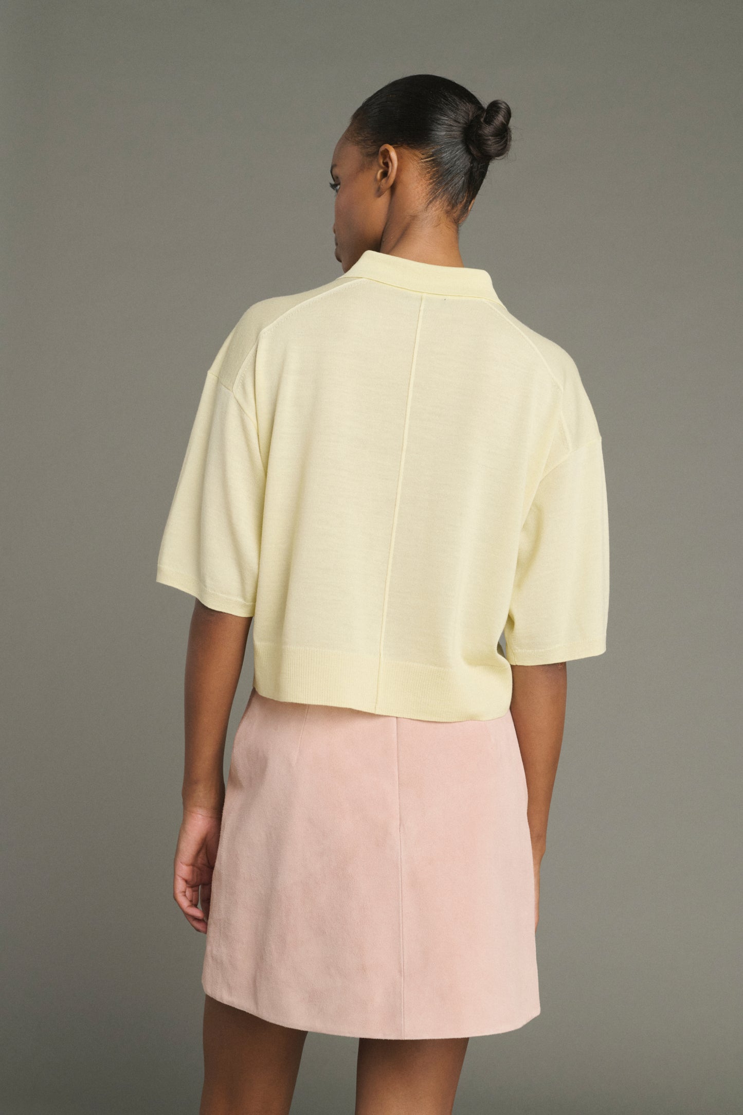 Elton pullover - Pale Yellow - Merino Wool - Women
