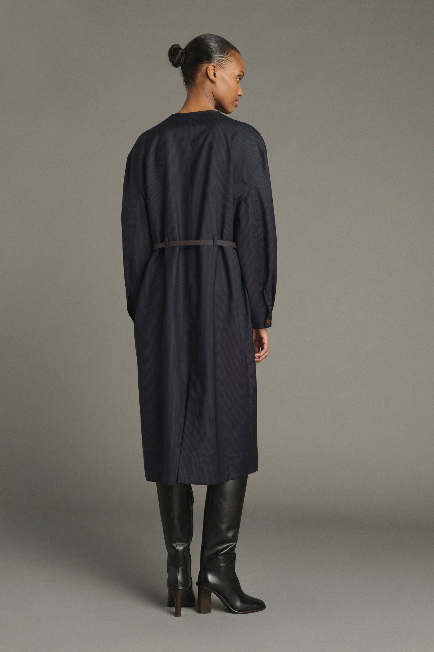 Helie Dress - Blue/Navy - Wool - Women
