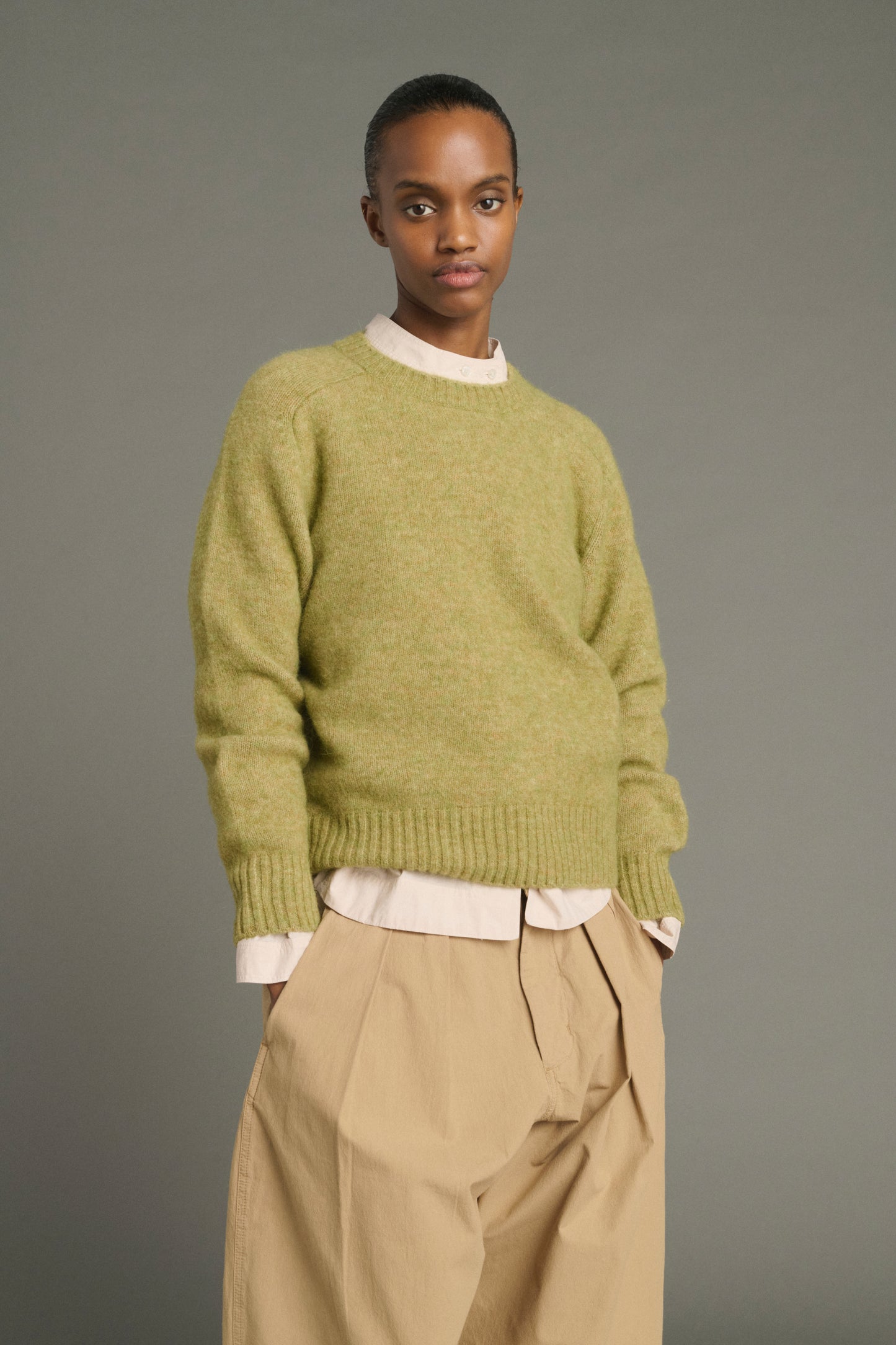 Envie Pullover - Sage - Wool - Women