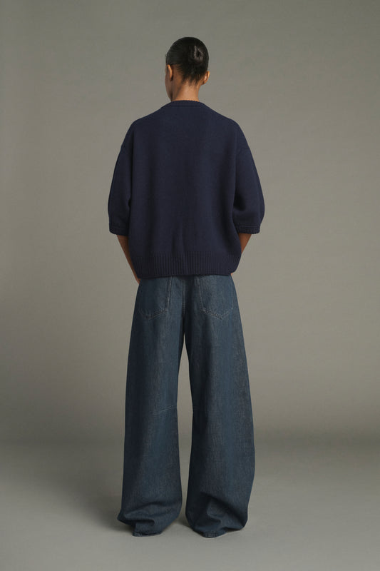 Lise Pullover - Navy - Merino Wool - Women