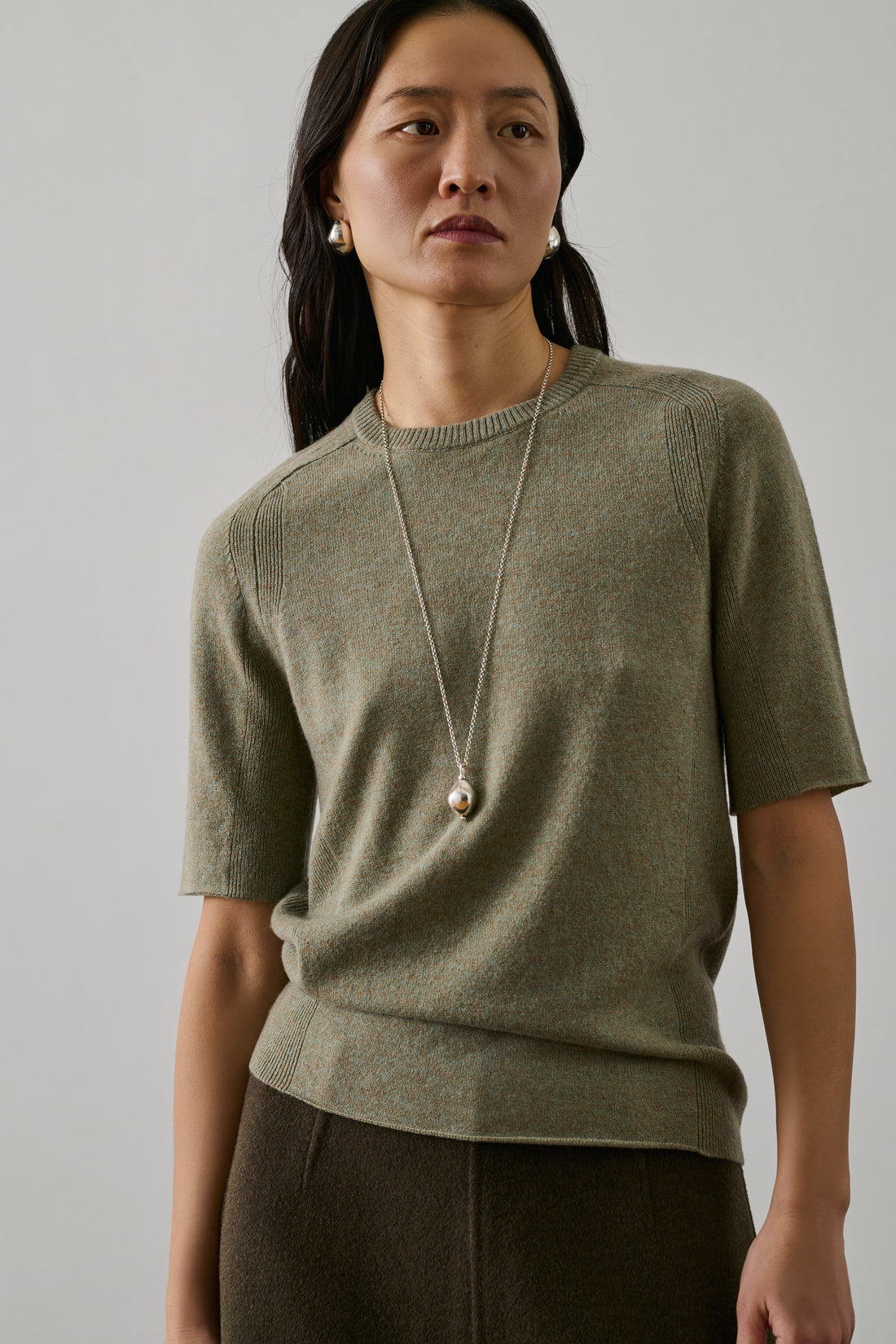 Pull Galanga - Gris/Bleu - Cachemire - Femme