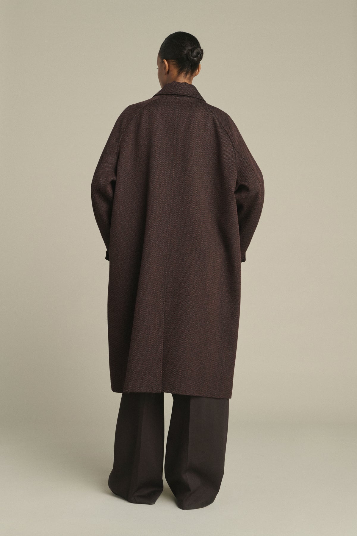 Leandre Coat - Brown/Black - Wool - Women