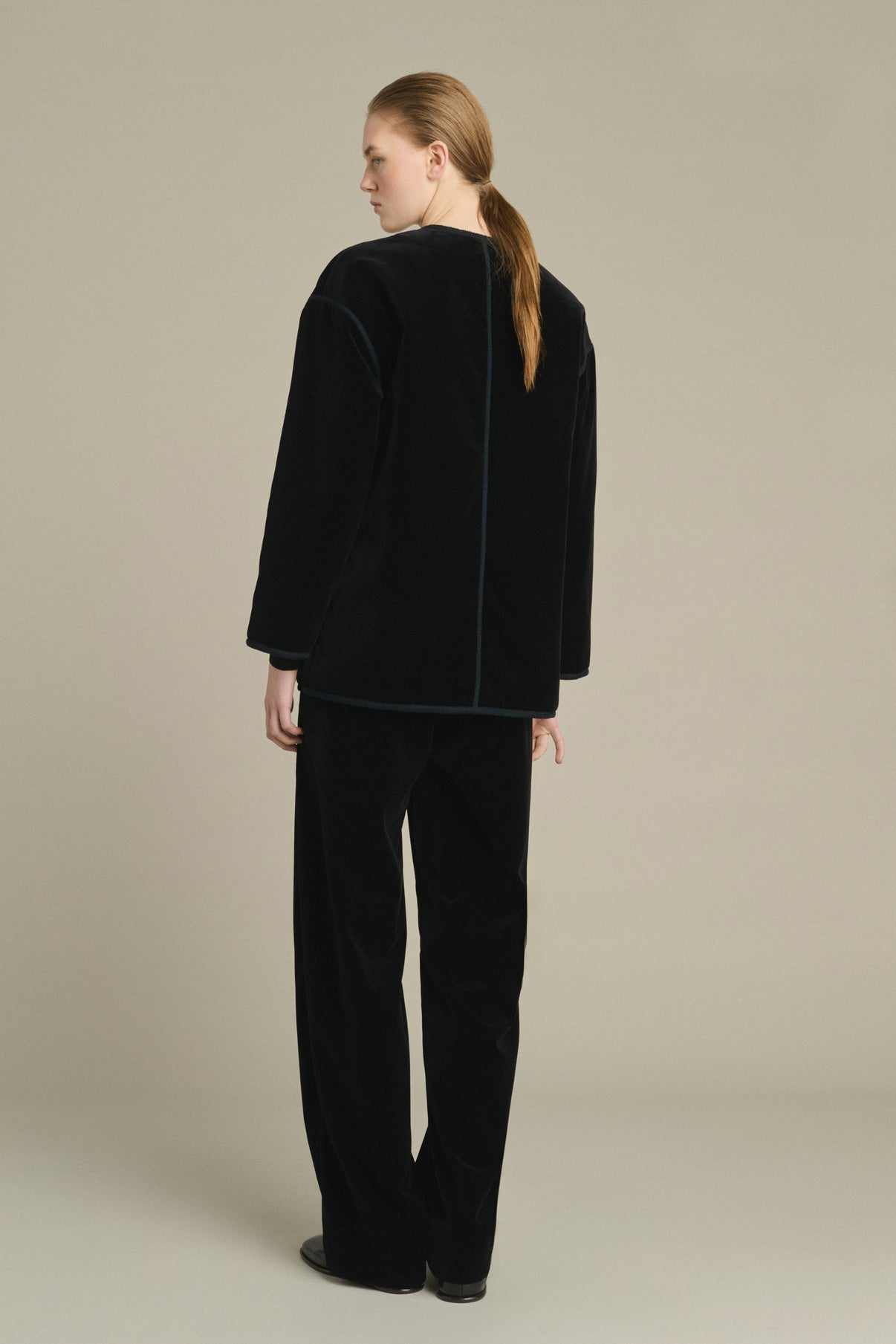 Lutetia Jacket - Black - Cotton - Women vue 2