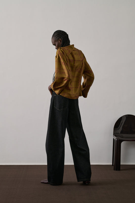 Blouse Figari - Bronze/Rouille - Soie - Femme