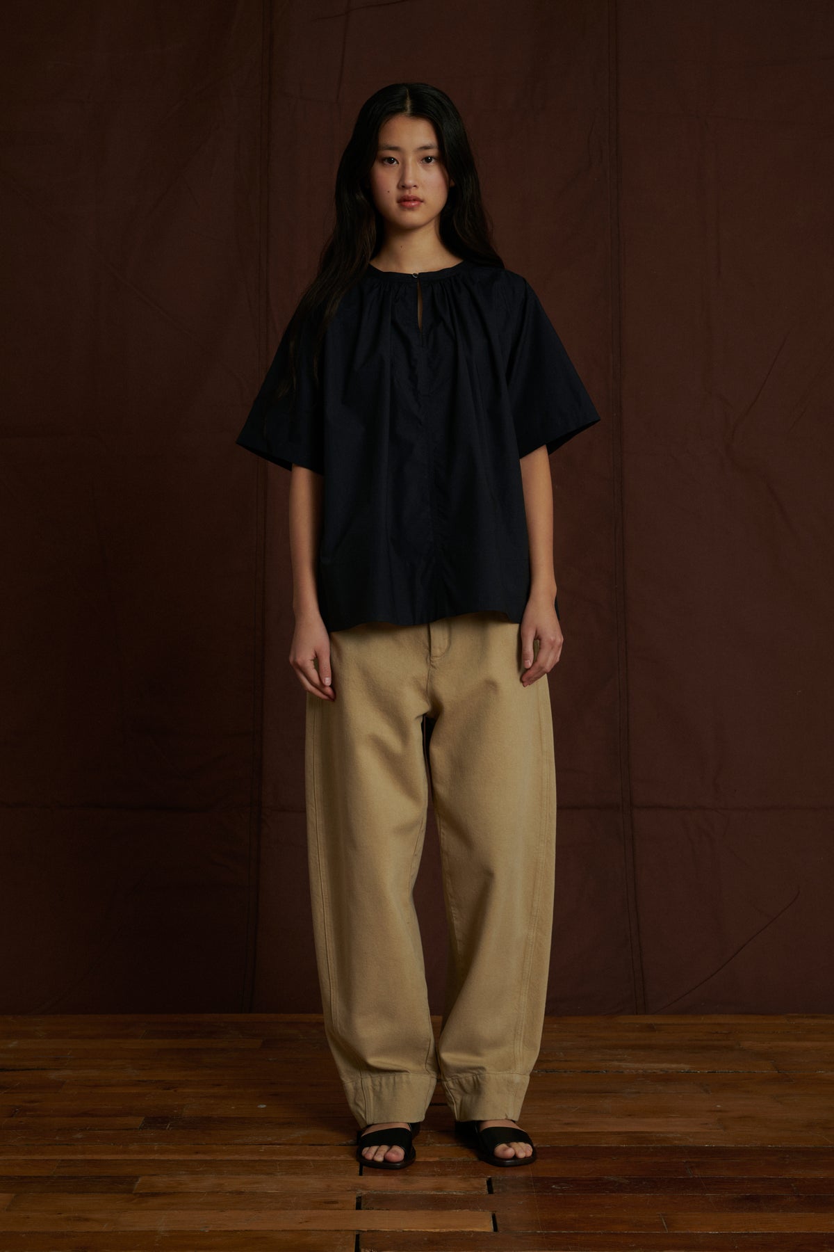 Arlette Shirt - Black - Cotton - Women vue 3