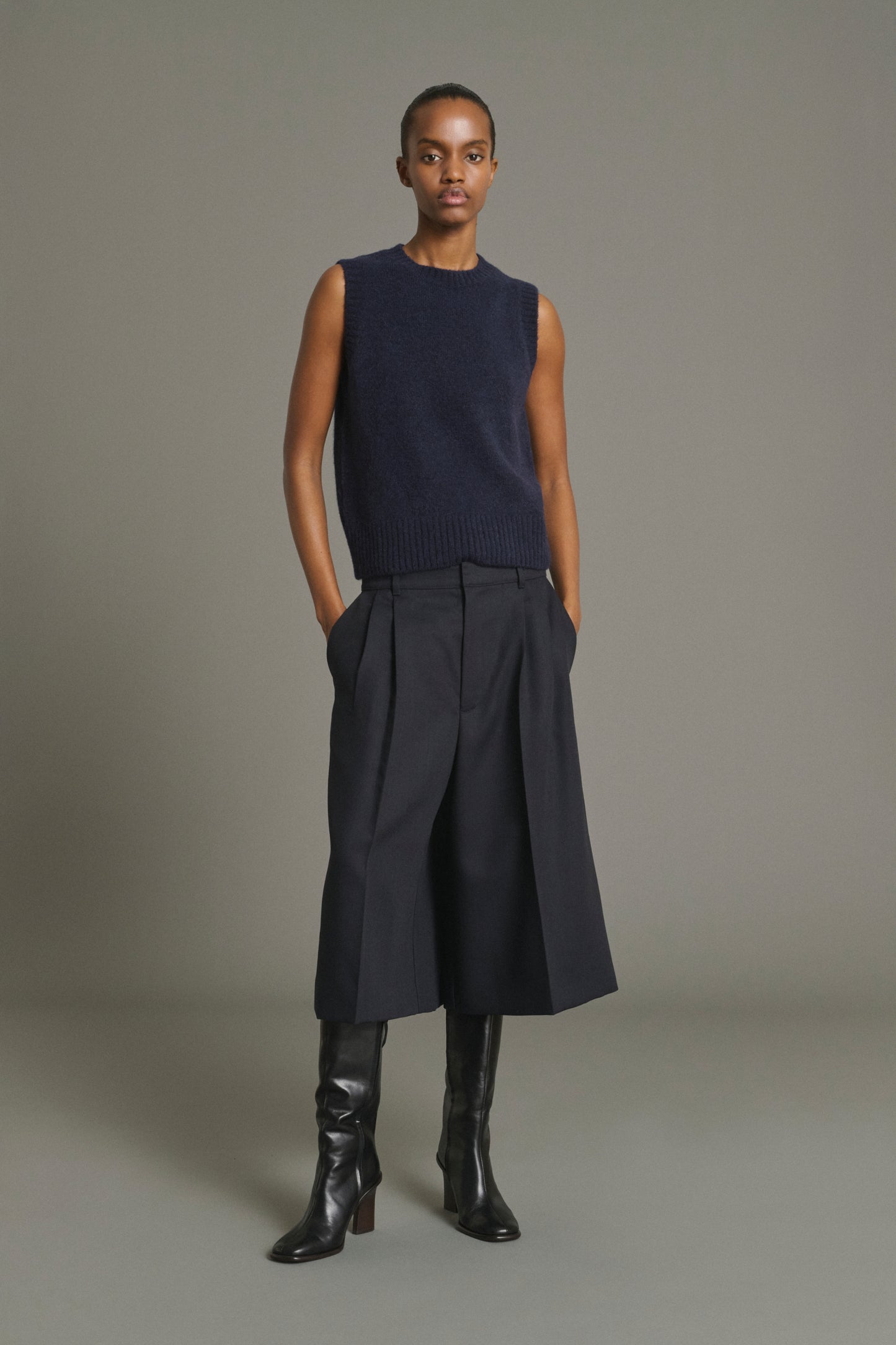 Namaste pullover - Navy - Wool - Women