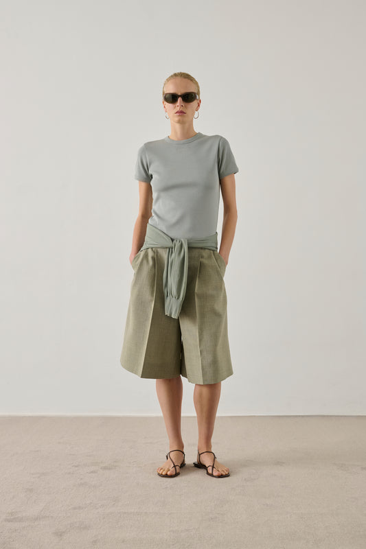 Bermuda Imogen - Amande - Coton - Femme