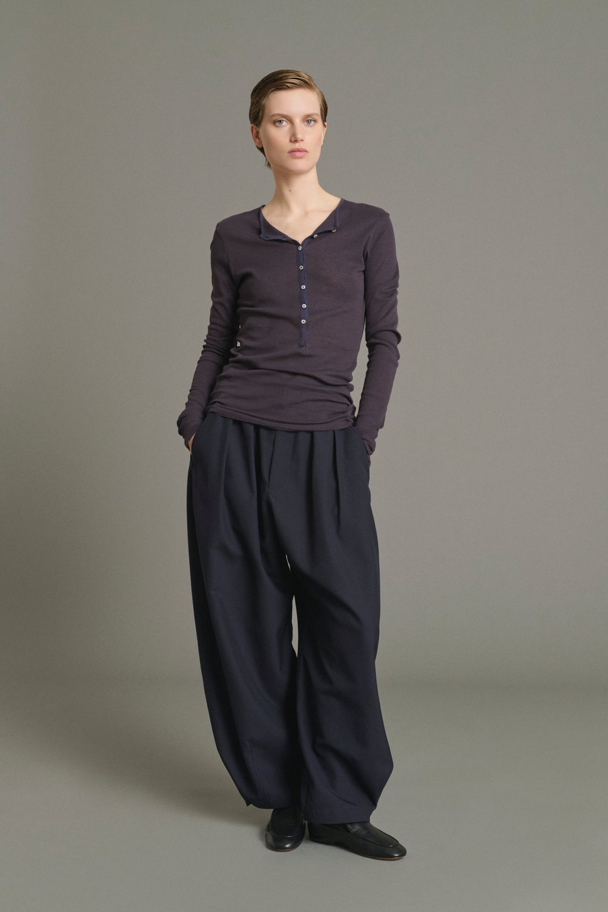 T-shirt Isabella - Brown Red/Dark Purple - Cotton - Women vue 1