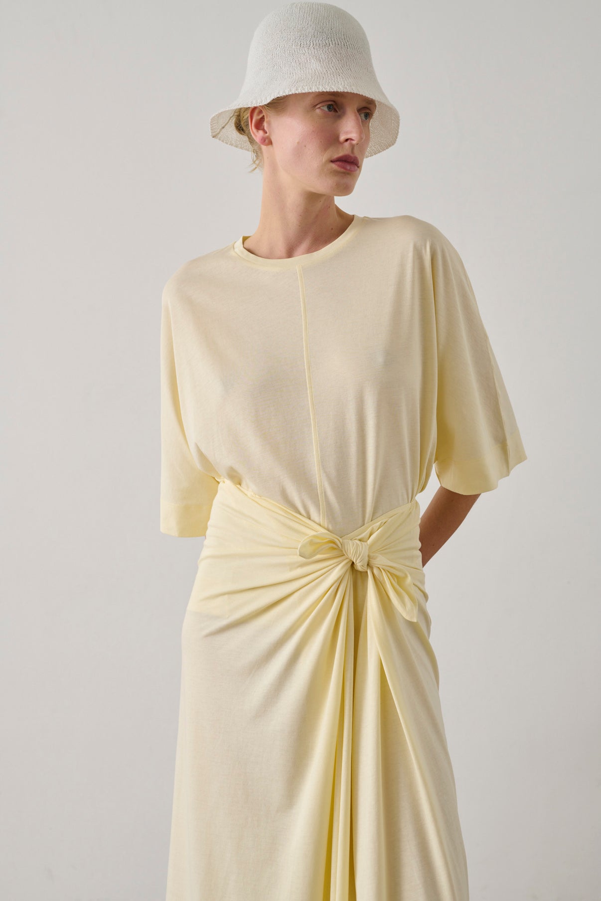 Helsinki t-shirt - Pale Yellow - Cotton - Women vue 5