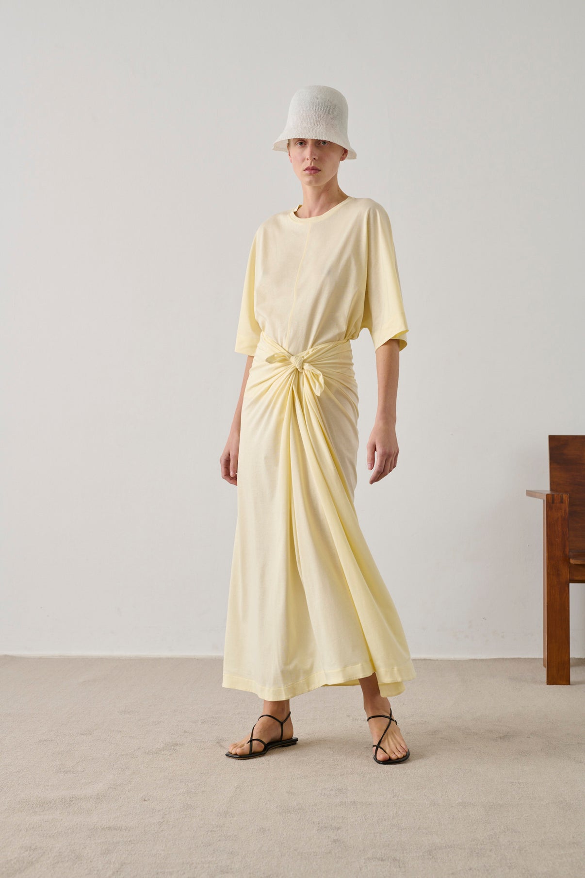Helsinki t-shirt - Pale Yellow - Cotton - Women vue 4