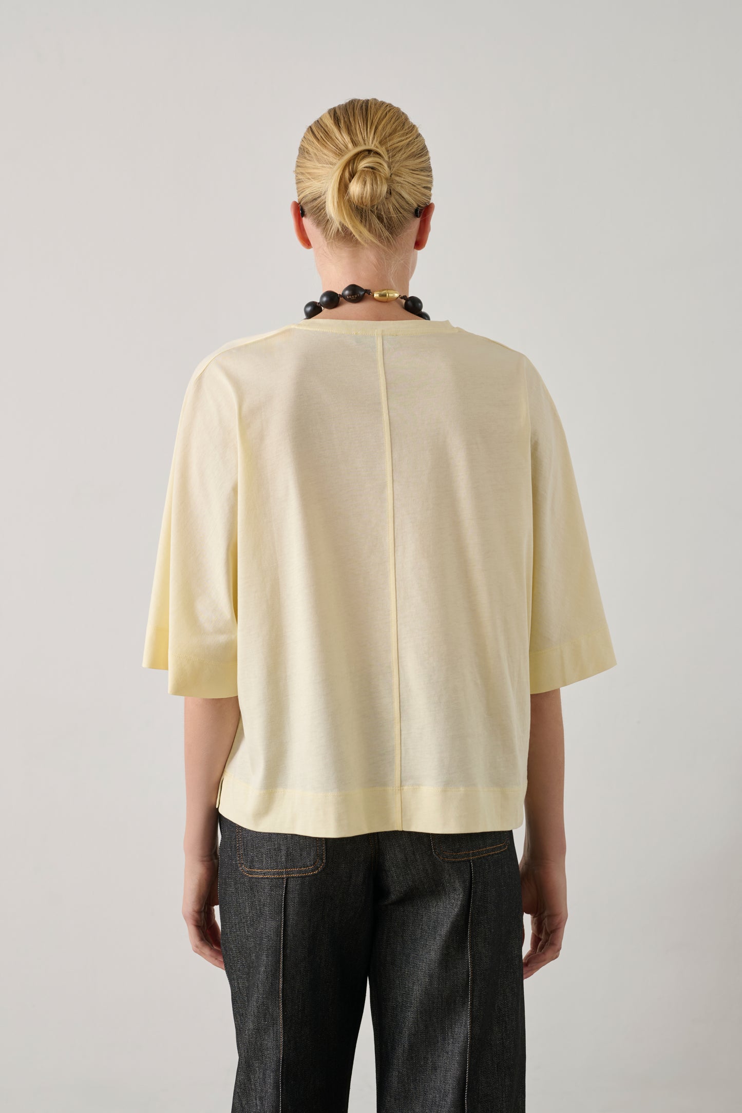 Helsinki t-shirt - Pale Yellow - Cotton - Women