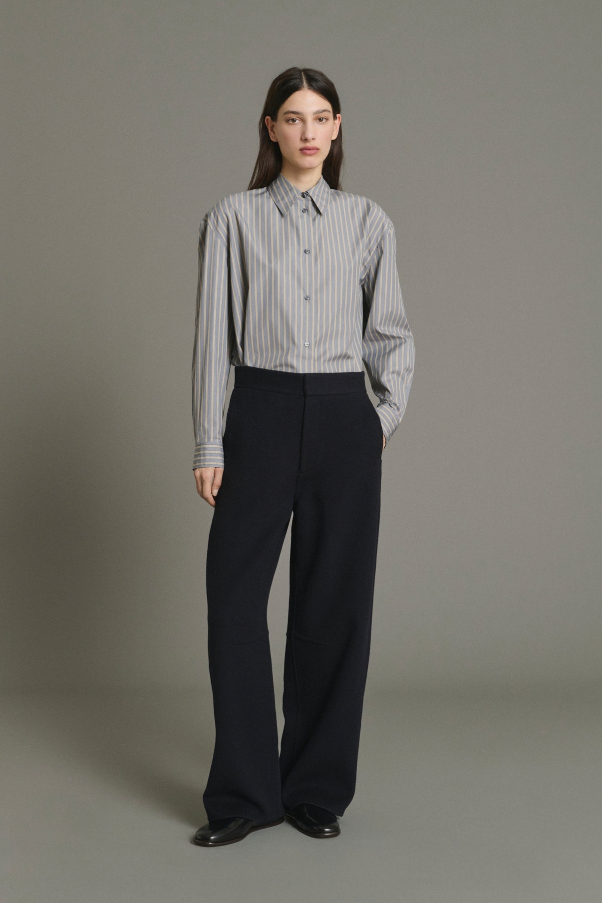 Hawk Trousers - Deep Navy - Wool - Women vue 1