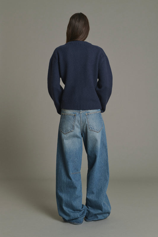 Galileo Cardigan - Navy - Merino Wool - Women