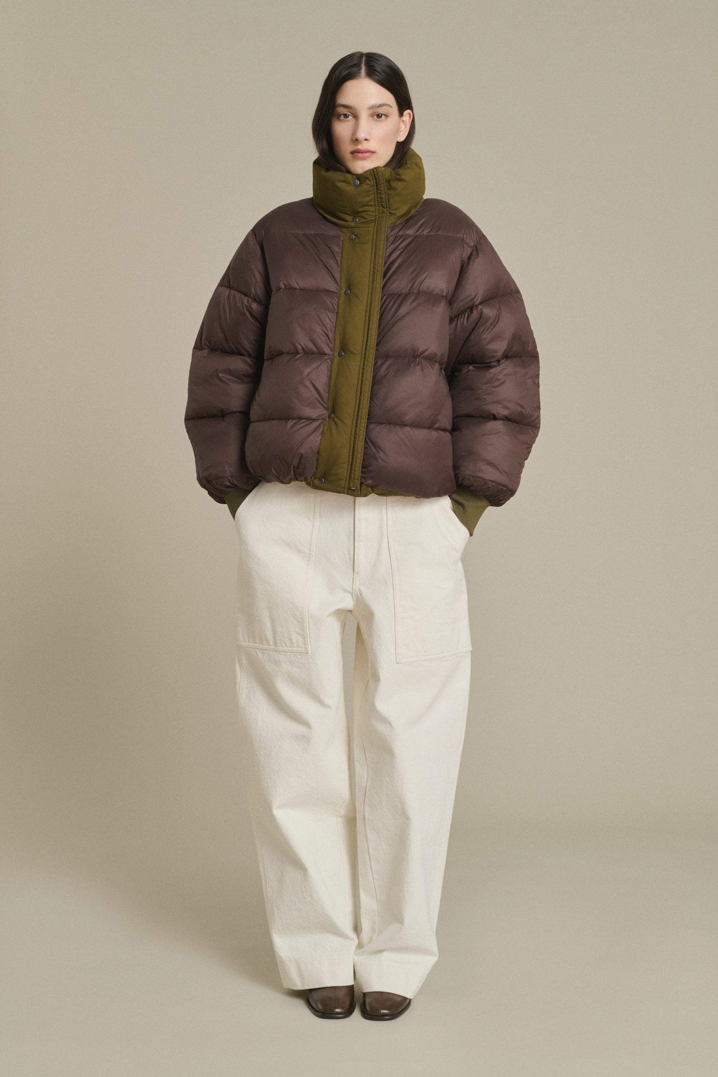 Java puffer jacket - Khaki - Cotton - Women