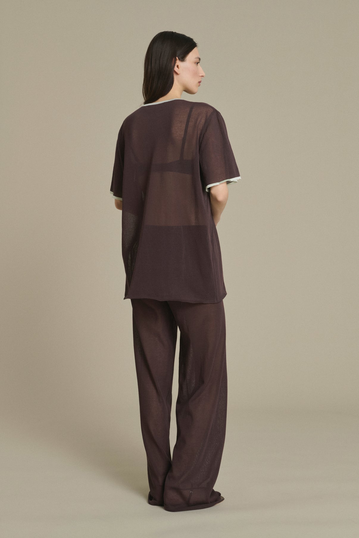Dua chocolate T-shirt in knit Soeur & TL180 - Soeur vue 4