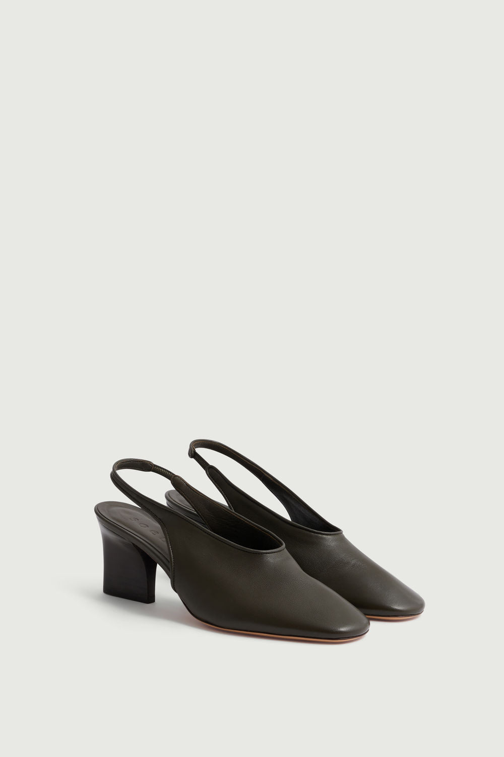 Joan slingbacks - Terre D'Ombre - Leather - Women