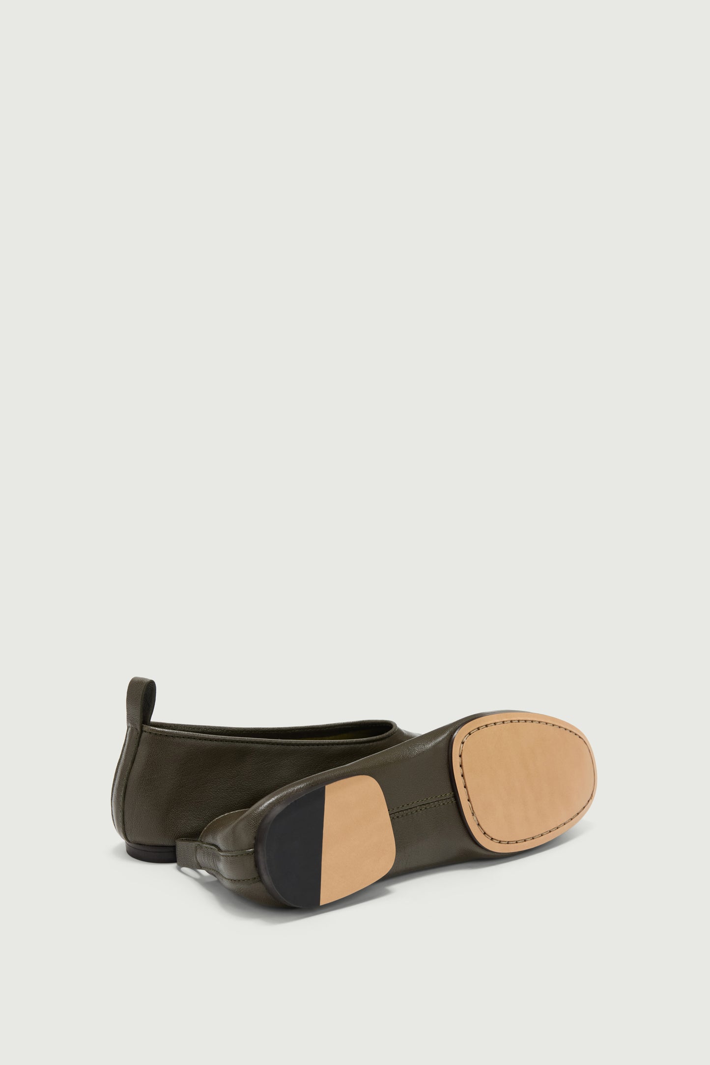 Bala ballet flats - Dark Khaki - Leather - Women