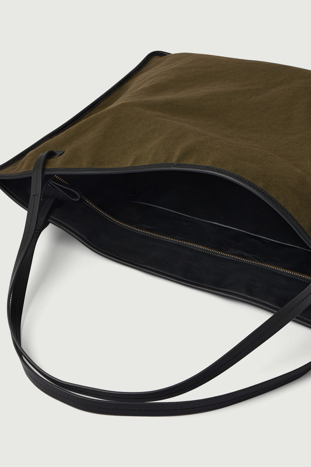 Cabas Darla - Kaki/Noir - Coton - Femme