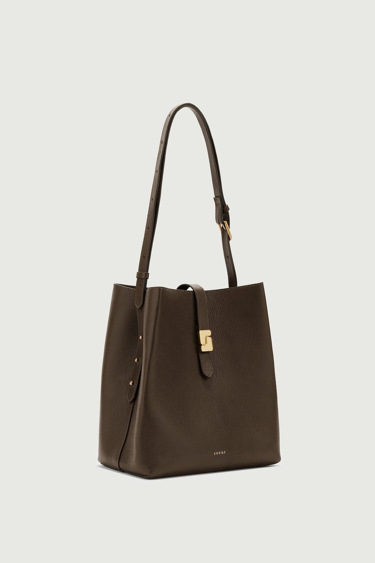 Bello bag - Dark Khaki - Leather - Women vue 2